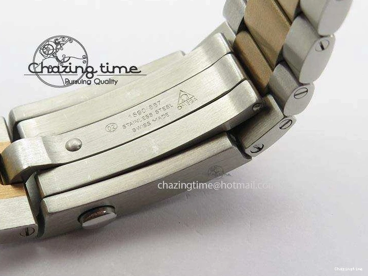 0320 FlexibleFit Seamaster Professional Chrono SS RG Blue Ceramic Blue Dial On SS RG Bracelet A 8211